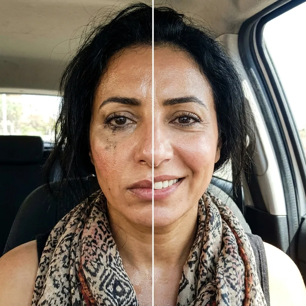 نتائج باقة الإطلالة الطبيعية (No-Makeup) قبل وبعد